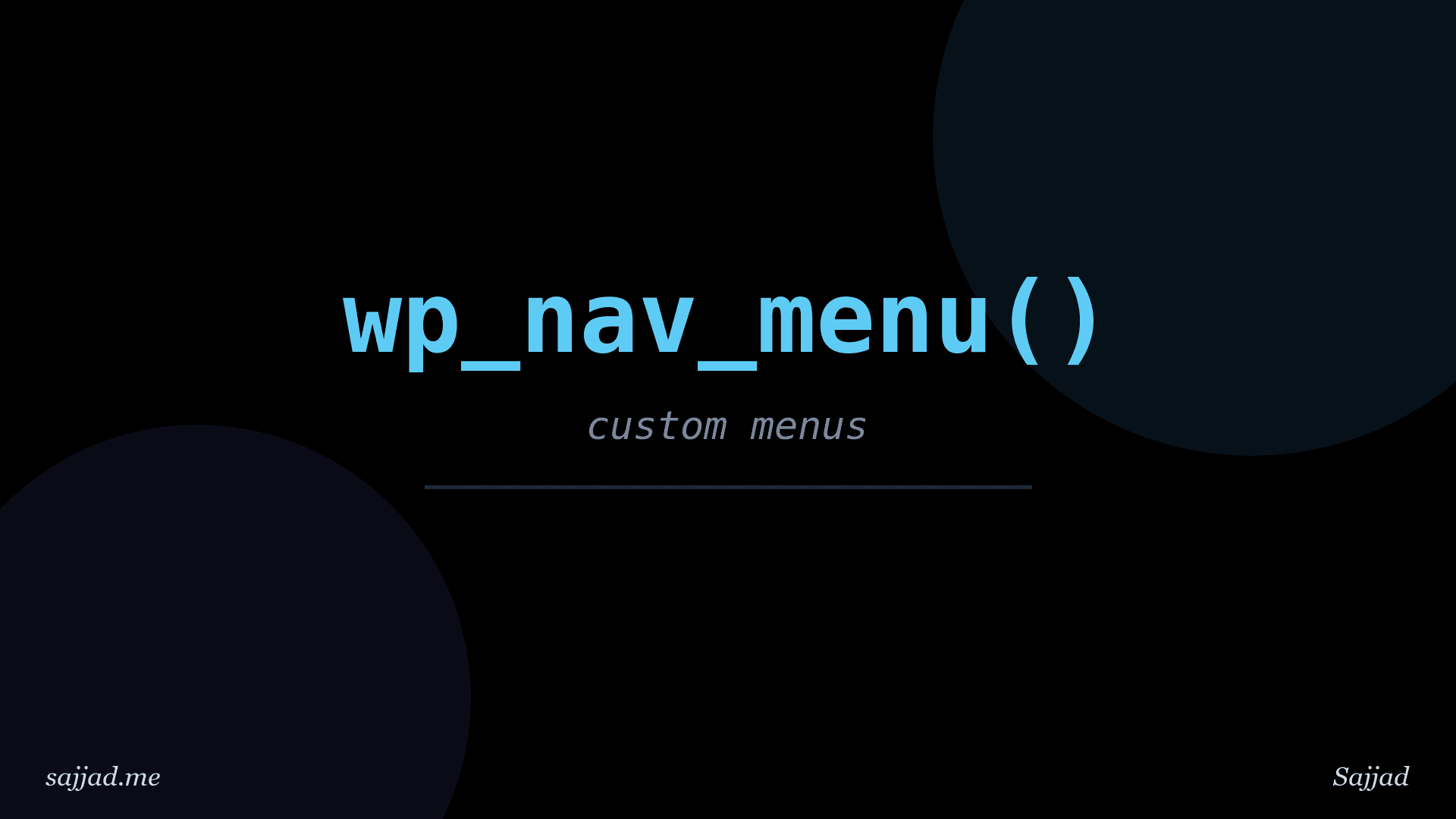 How to create a custom navigation menu in WordPress?
