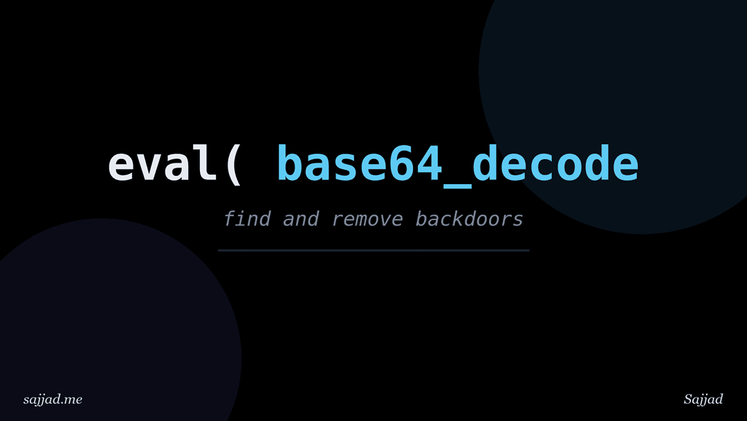 How to remove a backdoor from a WordPress website?