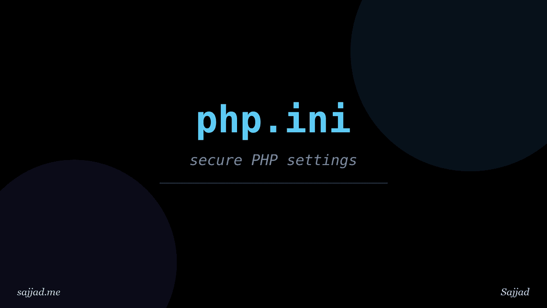 How to secure PHP settings on a web server?