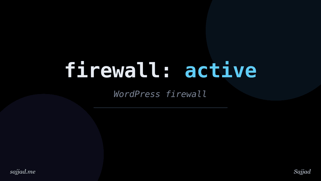 How to set up a firewall for a WordPress website?