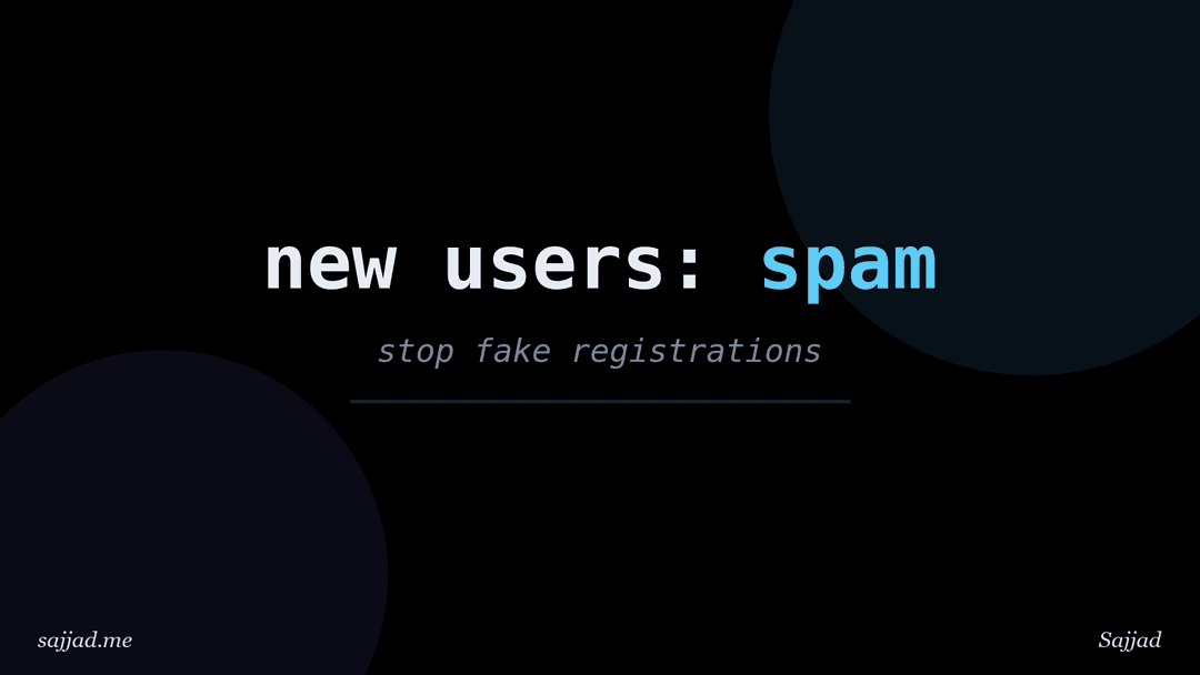 How to protect WordPress from spam registrations?