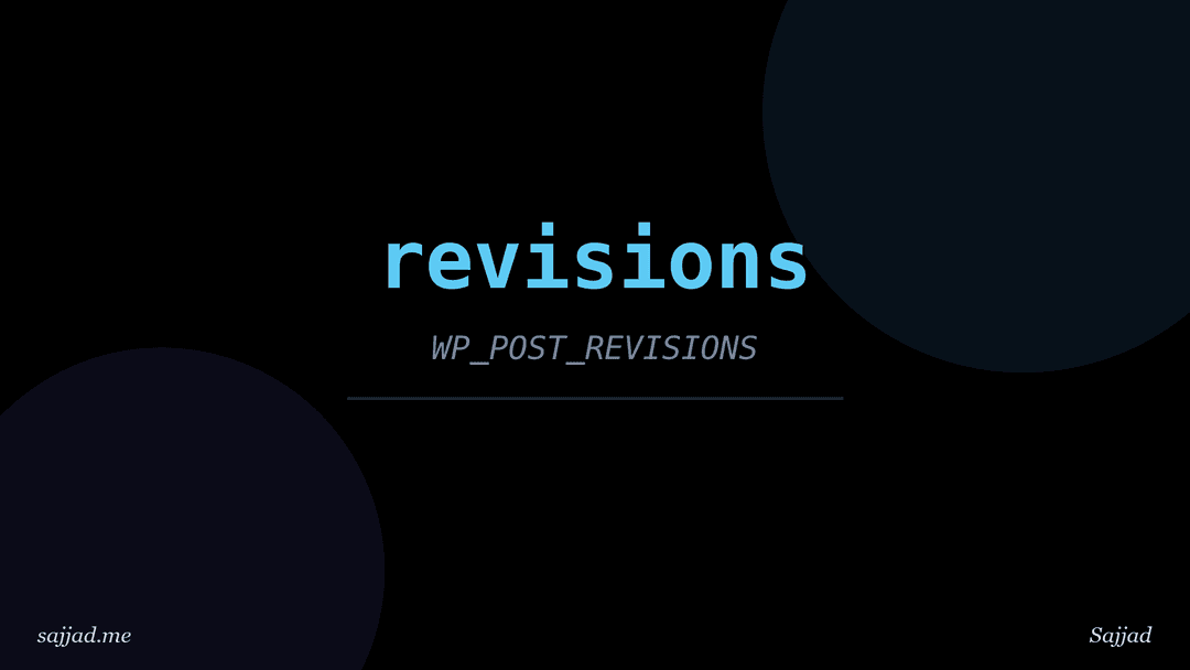 How to use the WordPress revisions feature?