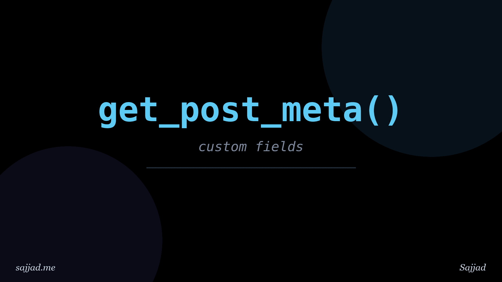 What are custom fields in WordPress and how to use them?