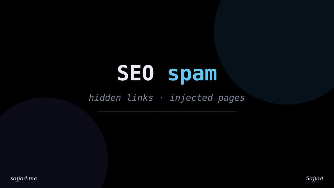 What is SEO spam and how do hackers inject it into websites?
