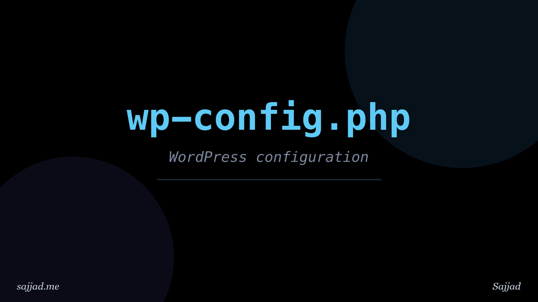 What is the wp-config.php file and what does it do?