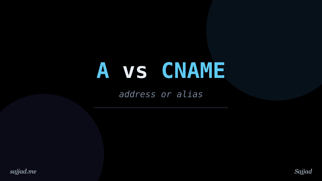 What is the difference between an A record and a CNAME record?