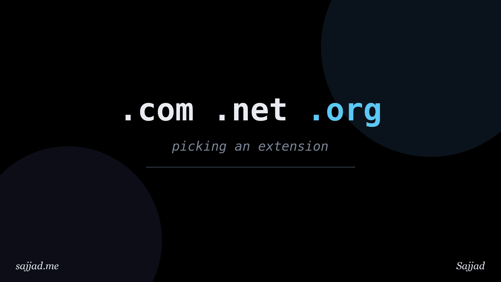 .com vs .net vs .org: which domain extension should you choose?