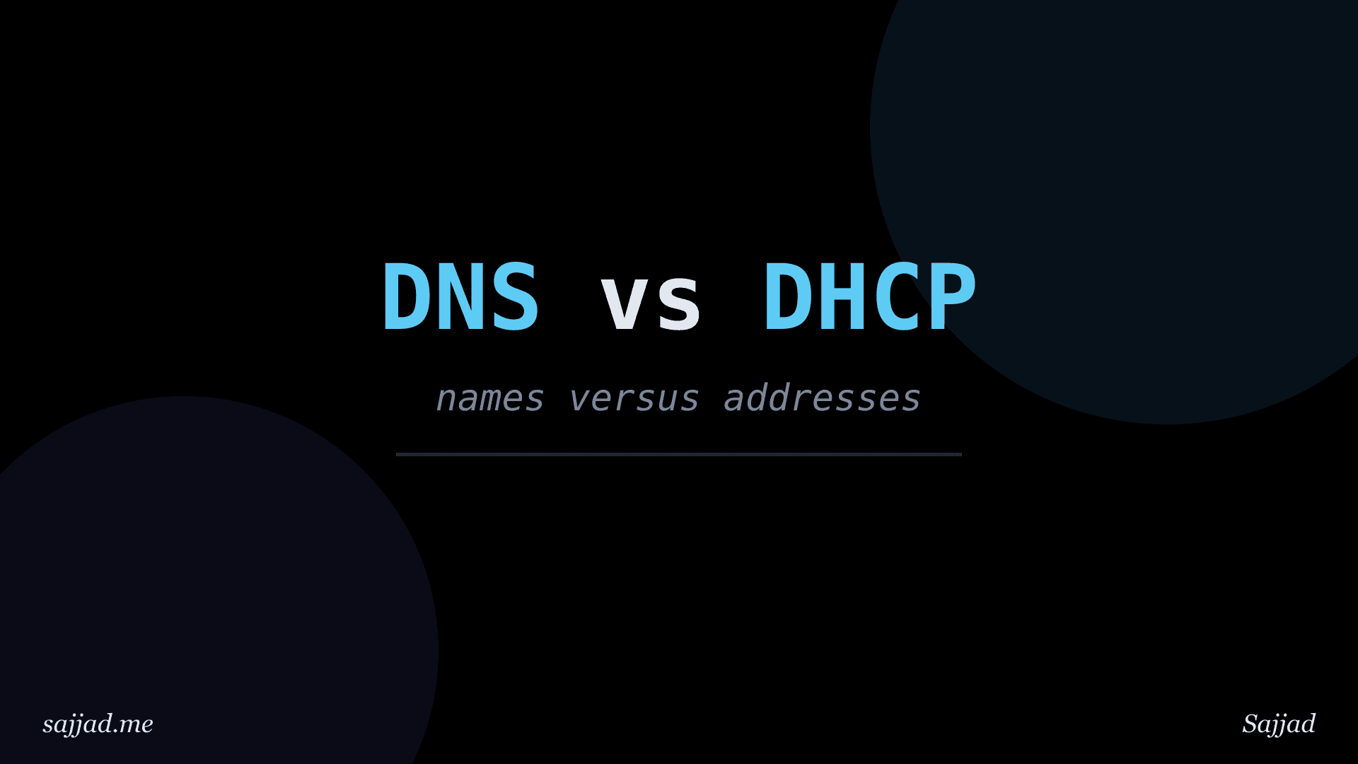 What is the difference between DNS and DHCP?
