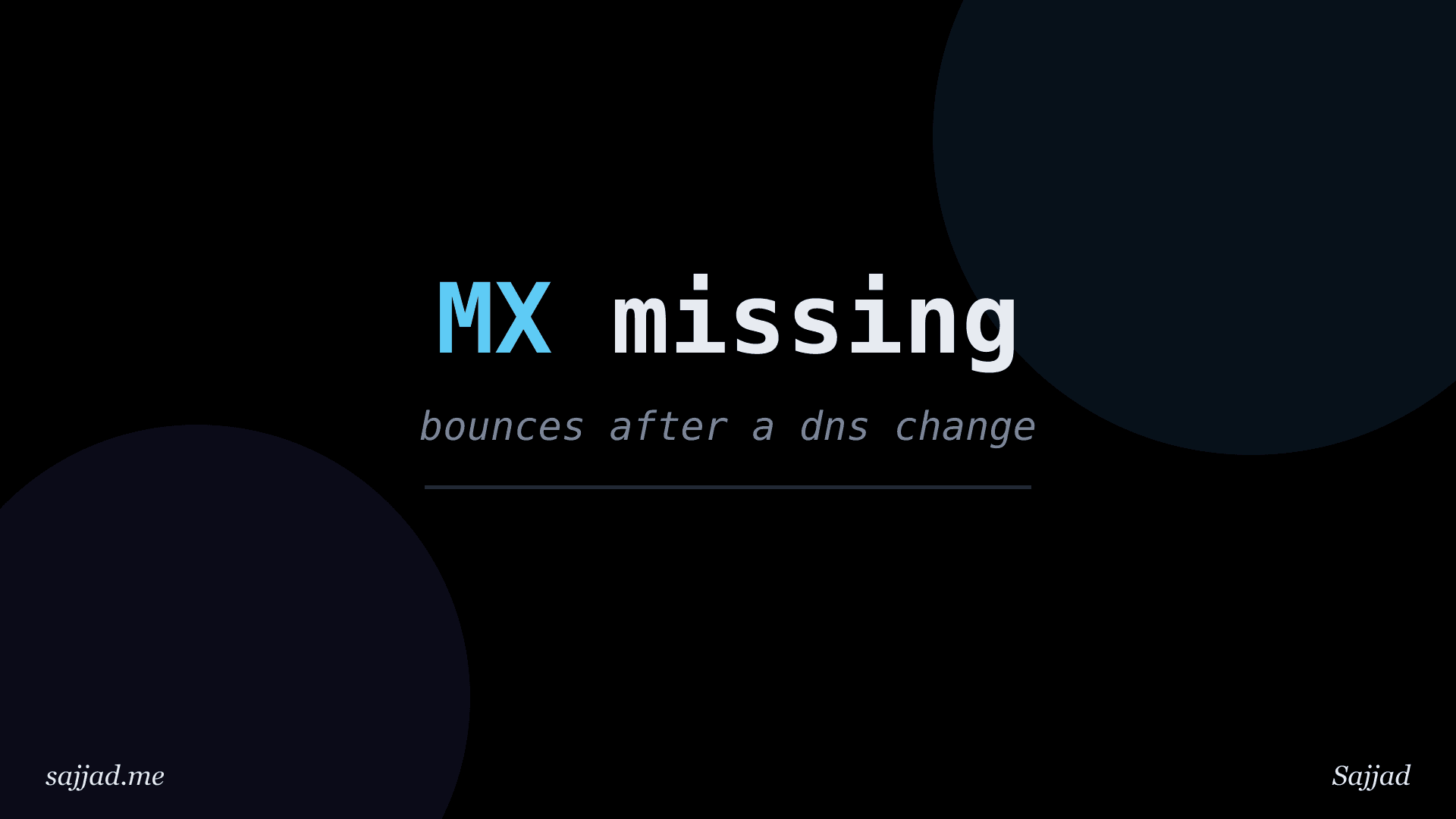 Why are my emails bouncing after a DNS change?