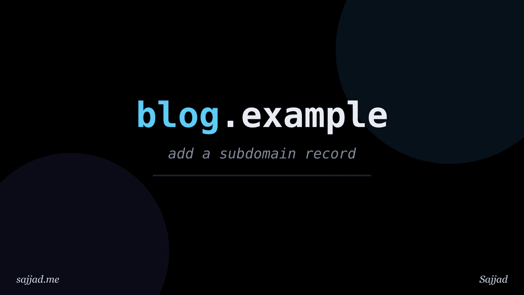 How to set up a subdomain using DNS?