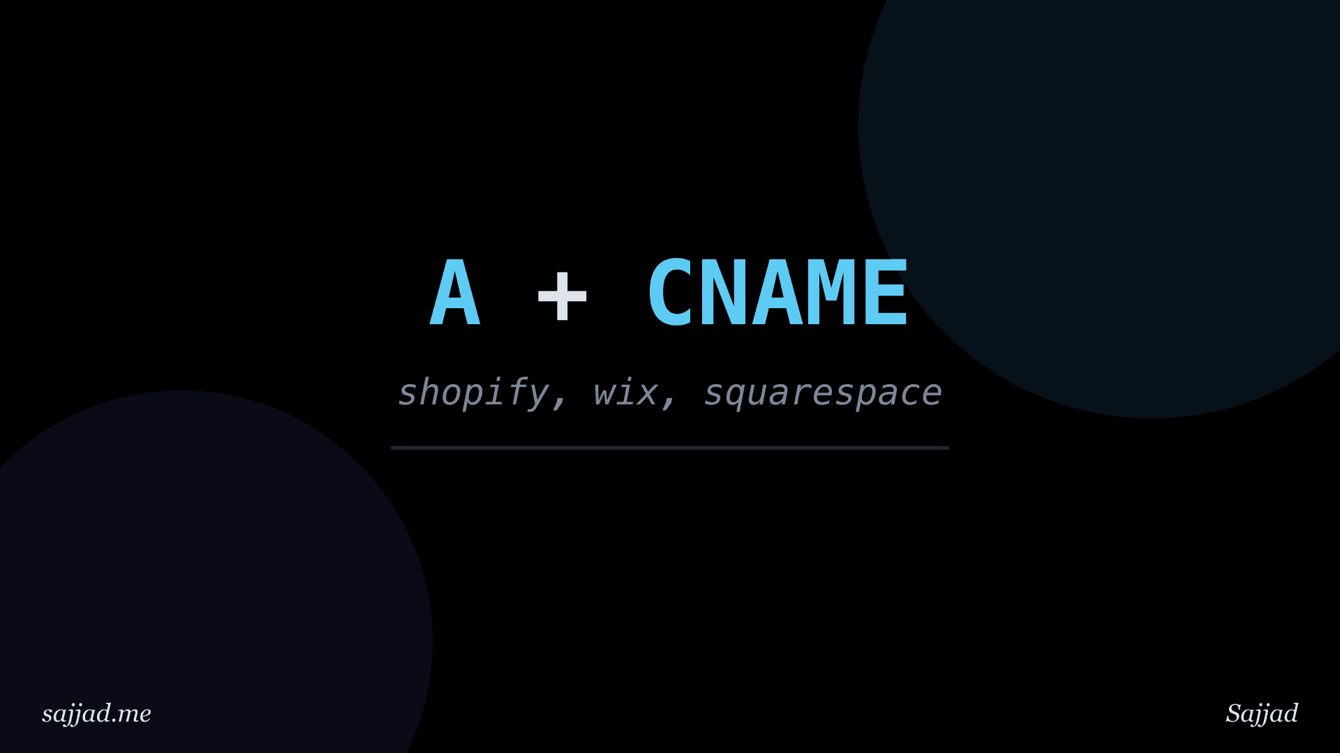 How to set up DNS records for Shopify, Wix or Squarespace?