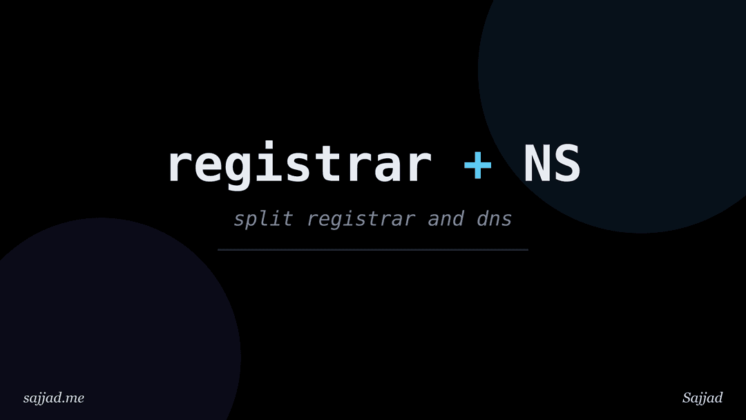 How to keep your domain at one registrar and DNS with another provider?