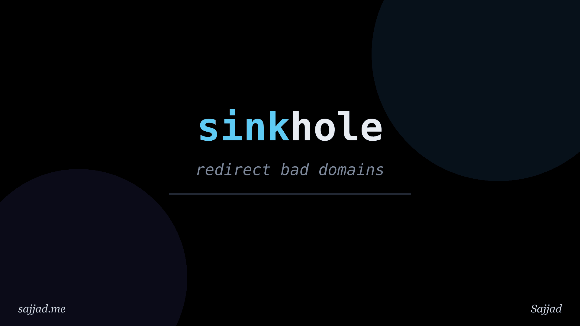 What is a DNS sinkhole?