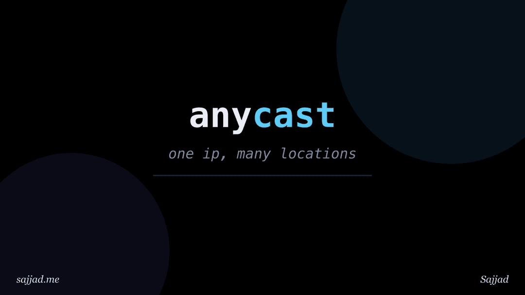 What is Anycast DNS and how does it improve performance?
