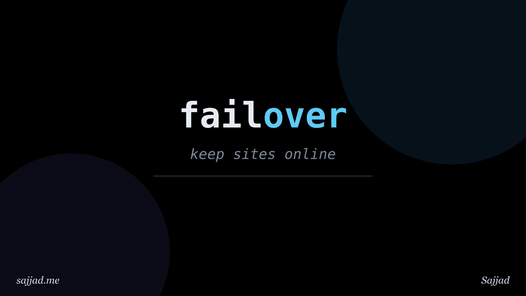 What is DNS failover and how does it keep sites online?