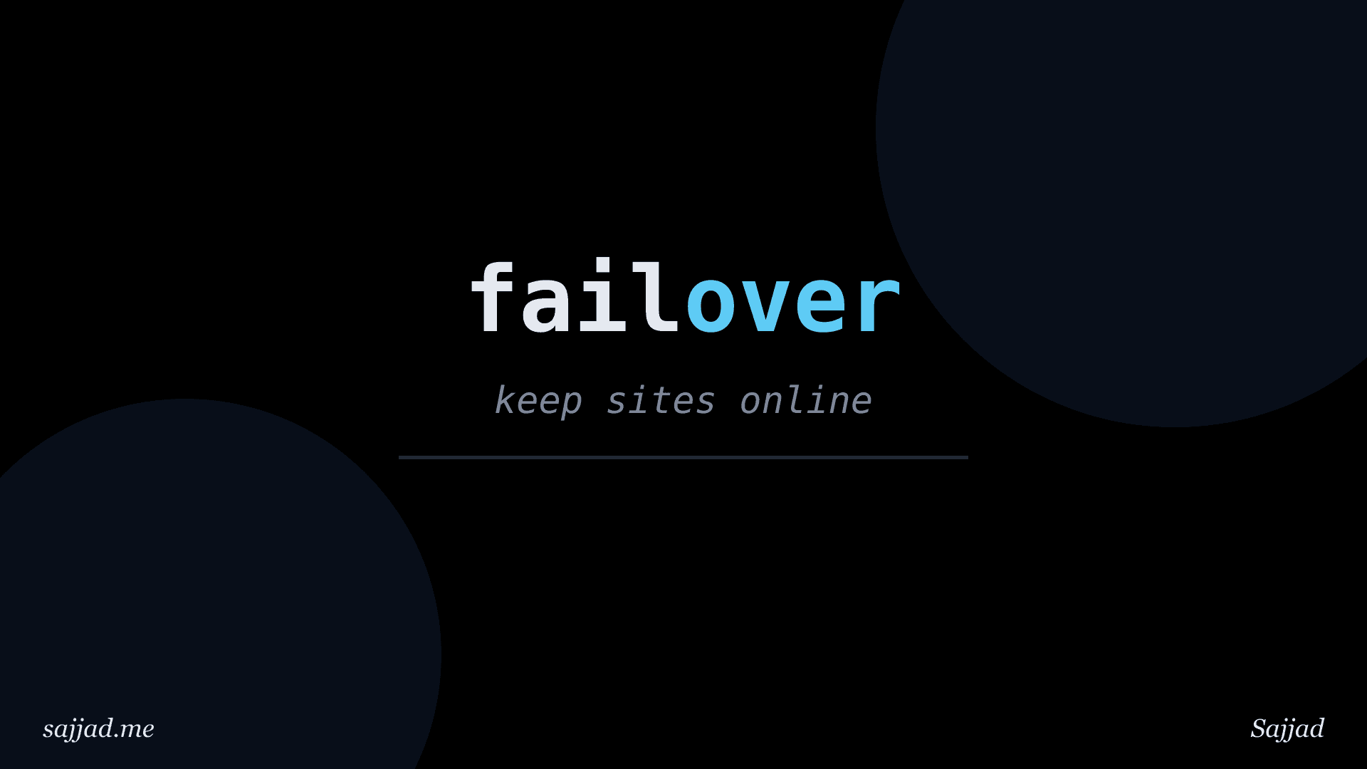 What is DNS failover and how does it keep sites online?