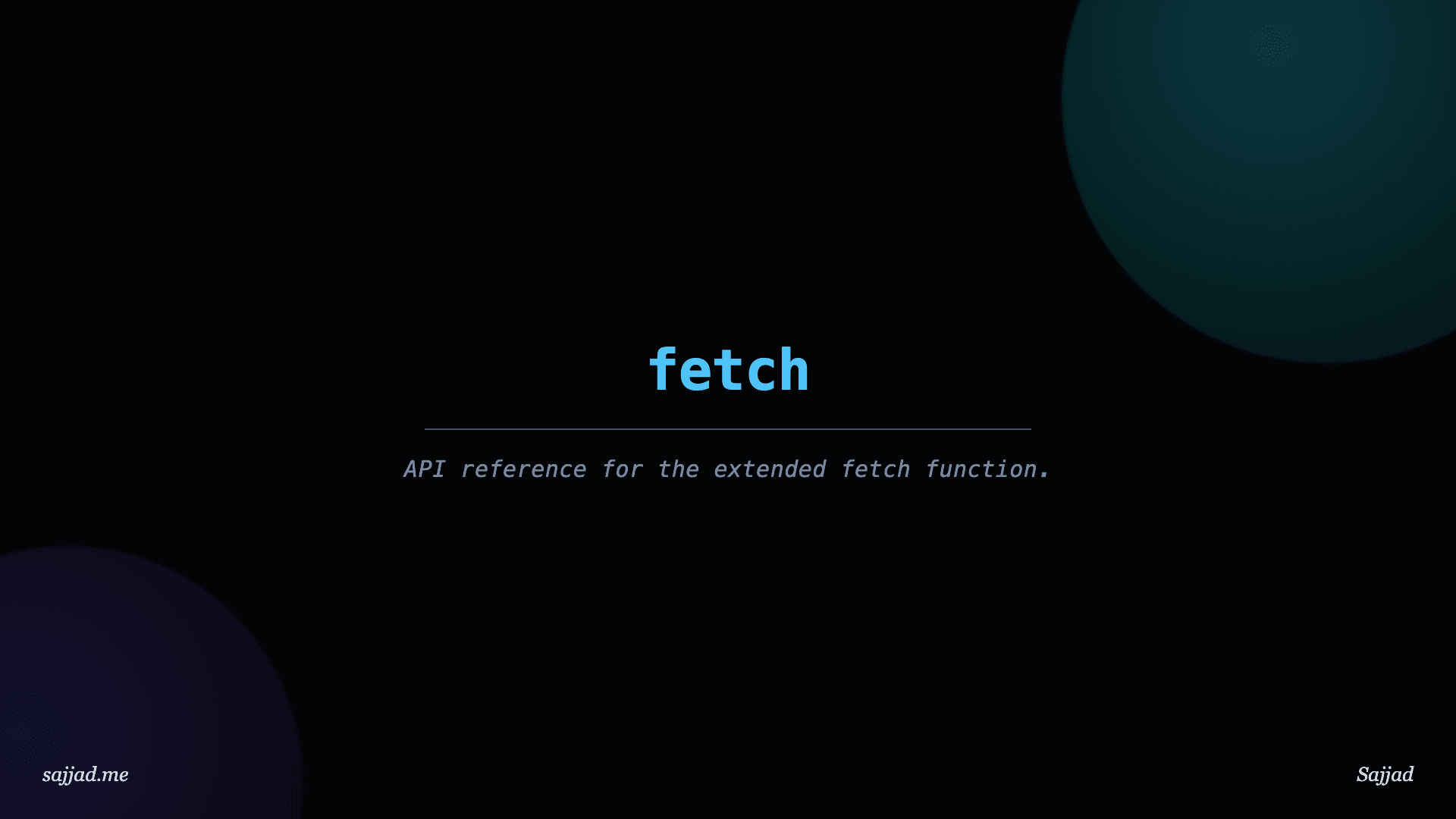Nextjs fetch function