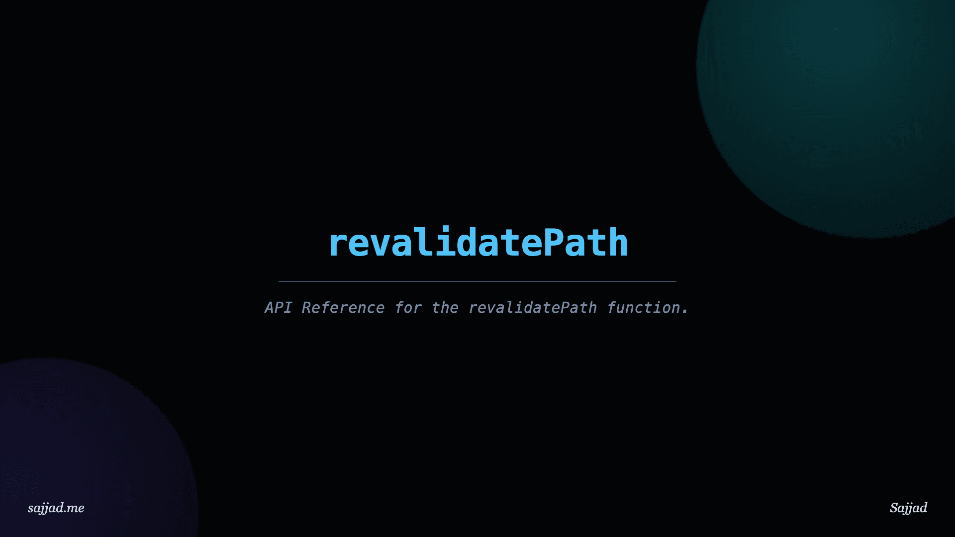 Next.js revalidatePath